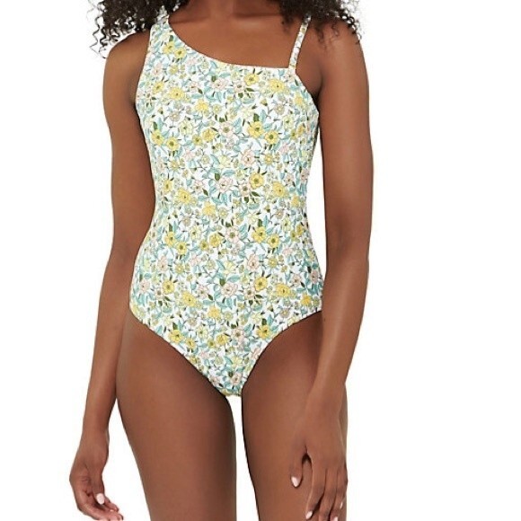 Women’s Floral One-piece One Shoulder Asymmetric Swimsuit Size 20 XXL 2X Plus - Picture 1 of 11